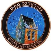 1 Dollar - Elizabeth II Sainte Mere Eglise Paratroops, Cook Islands, 2015 reverse image