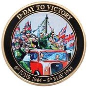1 Dollar - Elizabeth II VE Day Celebration, Cook Islands, 2015 reverse image