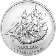 1 Dollar - Elizabeth II Bounty, Cook Islands, 2015-2017 reverse image