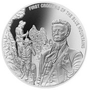1 Dollar - Elizabeth II First Crossing of the Blue Mountains, Cook Islands, 2016 reverse image