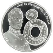 1 Dollar - Elizabeth II Lachlan Macquarie, Cook Islands, 2016 reverse image