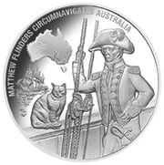1 Dollar - Elizabeth II Matthew Flinders Circumnavigates Australia, Cook Islands, 2016 reverse image