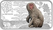 1 Dollar - Elizabeth II Japanese macaque, Cook Islands, 2016 reverse image