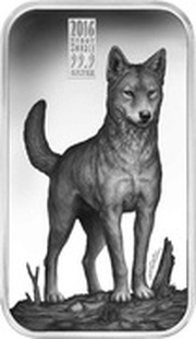 1 Dollar - Elizabeth II Dingo, Cook Islands, 2016 reverse image