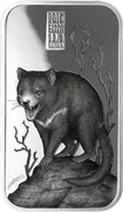 1 Dollar - Elizabeth II Tasmanian Devil, Cook Islands, 2016 reverse image