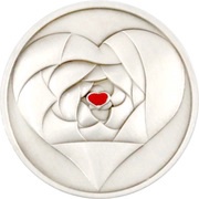 1 Dollar - Elizabeth II Rose in your Heart, Cook Islands, 2016 reverse image