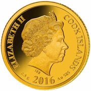 1 Dollar - Elizabeth II Captain Cook obverse image