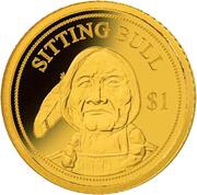 1 Dollar - Elizabeth II Sitting Bull, Cook Islands, 2016 reverse image