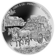 1 Dollar - Elizabeth II Cobb and Co, Cook Islands, 2016 reverse image