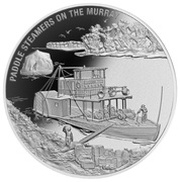 1 Dollar - Elizabeth II Paddle Steamers on the Murray, Cook Islands, 2016 reverse image