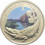1 Dollar - Elizabeth II 4th Portrait - Northern Territory, Australia, 2009 reverse image