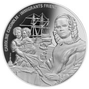 1 Dollar - Elizabeth II Caroline Chisholm, Cook Islands, 2016-2017 reverse image