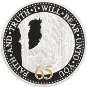 1 Dollar - Elizabeth II 65th anniversary of The Coronation, Cook Islands, 2017 reverse image