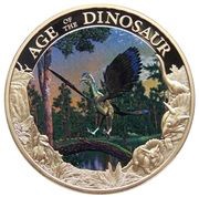 1 Dollar - Elizabeth II Archaeopteryx, Cook Islands, 2017 reverse image