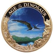 1 Dollar - Elizabeth II Pteranodon, Cook Islands, 2017 reverse image