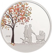 1 Dollar - Elizabeth II Indian Summer Globe, Cook Islands, 2018 reverse image