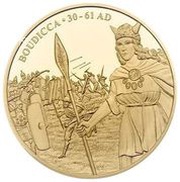1 Dollar - Elizabeth II Boudicca, Cook Islands, 2019 reverse image