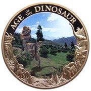 1 Dollar - Elizabeth II Dilophosaurus, Cook Islands, 2019 reverse image