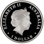 1 Dollar - Elizabeth II 4th Portrait - Kangaroo Dreaming obverse image