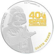 1 Dollar - Elizabeth II Darth Vader, Cook Islands, 2020 reverse image