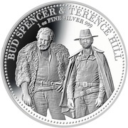 1 Dollar - Elizabeth II Bud Spencer and Terence Hill, Cook Islands, 2020 reverse image
