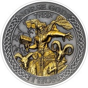 1 Dollar - Elizabeth II Thor, Cook Islands, 2020 reverse image