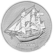 1 Dollar - Elizabeth II Bounty, Cook Islands, 2020-2023 reverse image