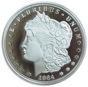 1 Dollar - Elizabeth II 1964 USA Morgan Dollar, Cook Islands, 2021 reverse image