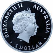 1 Dollar - Elizabeth II 4th Portrait - Echidna Dreaming obverse image