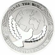 1 Dollar - Elizabeth II Heal the World, Cook Islands, 2022 reverse image