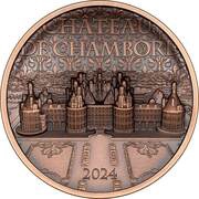 1 Dollar - Charles III Château De Chambord, Cook Islands, 2024 reverse image