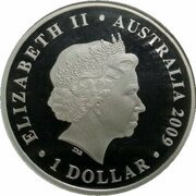 1 Dollar - Elizabeth II 4th Portrait - World Masters Games - Silver Proof obverse image