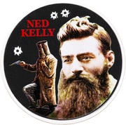 2 Dollars - Elizabeth II Ned Kelly, Cook Islands, 2003 reverse image