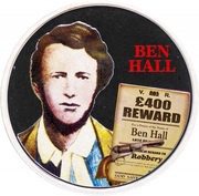 2 Dollars - Elizabeth II Ben Hall, Cook Islands, 2003 reverse image