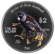 2 Dollars - Elizabeth II Tui, Cook Islands, 2005 reverse image