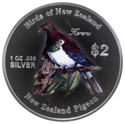2 Dollars - Elizabeth II New Zealand Pigeon, Cook Islands, 2005 reverse image