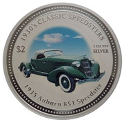 2 Dollars - Elizabeth II 1935 Auburn 851 Speedster, Cook Islands, 2006 reverse image