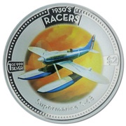 2 Dollars - Elizabeth II Supermarine S-6B, Cook Islands, 2006 reverse image