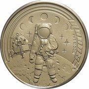 1 Dollar - Elizabeth II 4th Portrait - Moons, Australia, 2009 reverse image