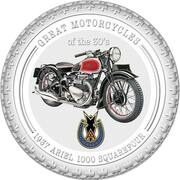 2 Dollars - Elizabeth II 1937 Ariel 1000 Squarefour, Cook Islands, 2007 reverse image
