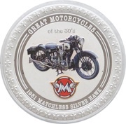 2 Dollars - Elizabeth II 1931 Matchless Silver Hawk, Cook Islands, 2007 reverse image