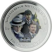 2 Dollars - Elizabeth II The Sign of the Four, Cook Islands, 2007 reverse image