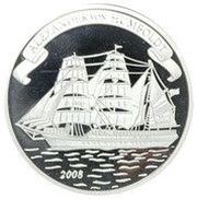 2 Dollars - Elizabeth II Alexander von Humboldt, Cook Islands, 2008 reverse image