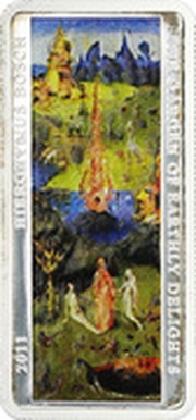 2 Dollars - Elizabeth II The Garden of Earthly Delights: 1/3, Cook Islands, 2011 reverse image