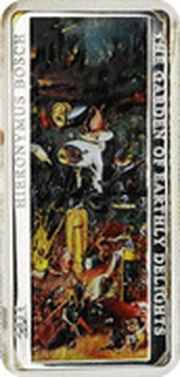 2 Dollars - Elizabeth II The Garden of Earthly Delights: 3/3, Cook Islands, 2011 reverse image
