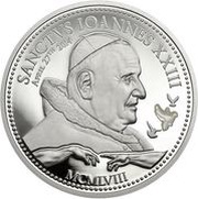 2 Dollars - Elizabeth II Canonization of Pope John XXIII, Cook Islands, 2014 reverse image