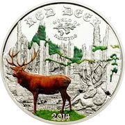 2 Dollars - Elizabeth II Red Deer, Cook Islands, 2014 reverse image