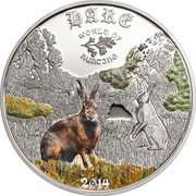 2 Dollars - Elizabeth II Hare, Cook Islands, 2014 reverse image