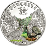 2 Dollars - Elizabeth II Capercaillie, Cook Islands, 2015 reverse image
