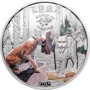 2 Dollars - Elizabeth II Lynx, Cook Islands, 2015 reverse image